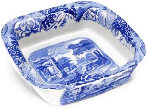 Spode Blue Italian Square Dish, 10 in