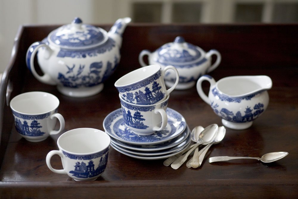 Johnson Brothers Willow Blue Teacup, Platter, Bowl or Set