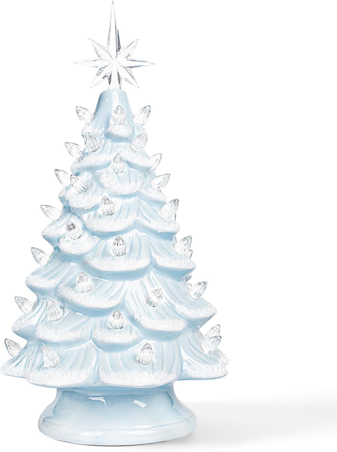 Lighted Ceramic Christmas Tree, 13 Inch