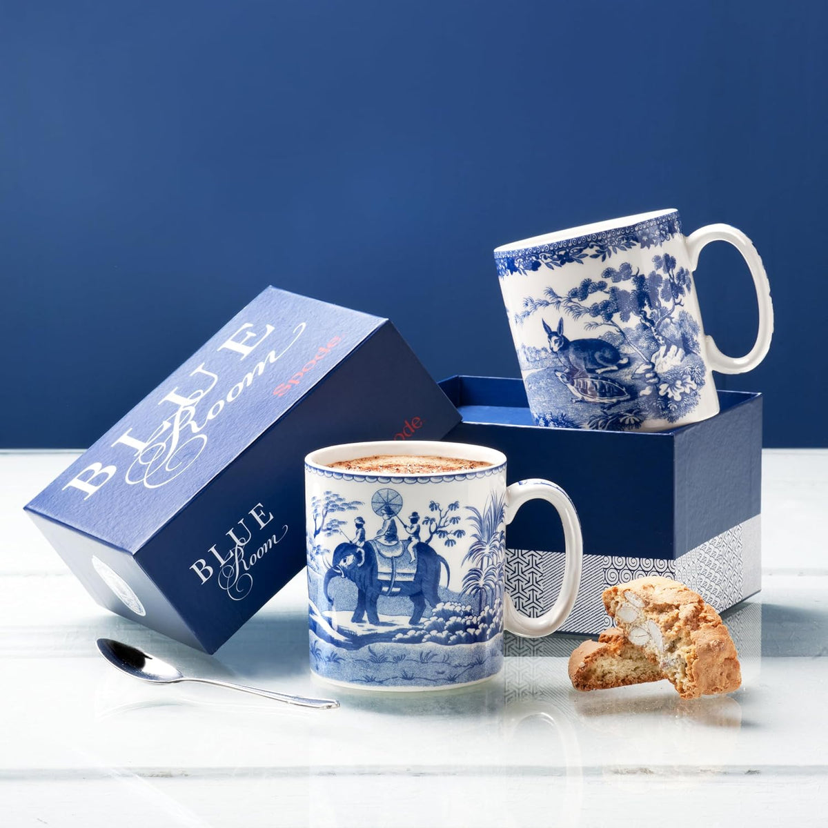 Spode Blue Room Geranium Mug, 16 oz