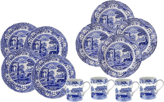 Spode Blue Italian dinnerware for a Thanksgiving table