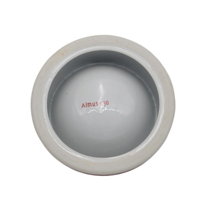 Hand-Painted Blue and White Ceramic Pet Bowl