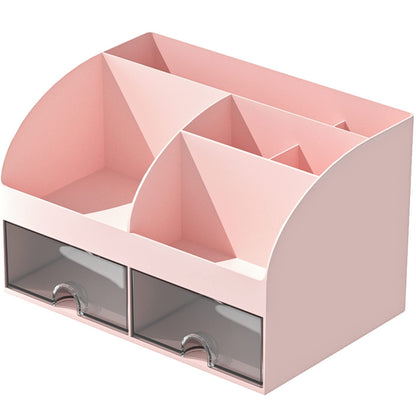 Blue Desk Organizer with 2 Drawers