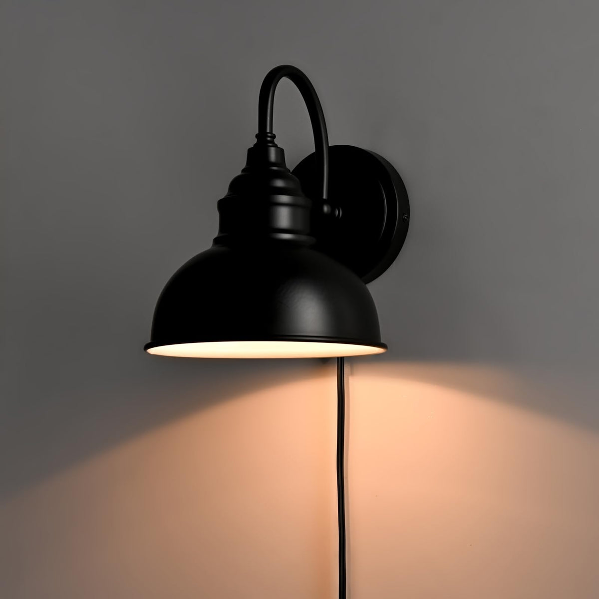 Blue Mini Gooseneck Wall Sconce