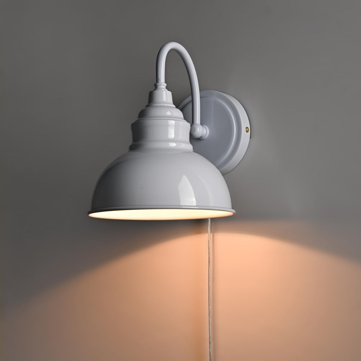 Blue Mini Gooseneck Wall Sconce