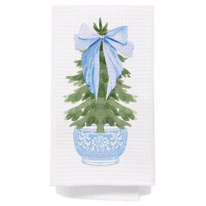 Chinoiserie Christmas Kitchen Hand Towels, 16x24 Inch