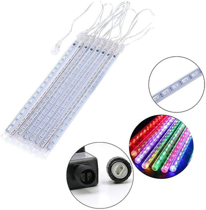 Blue Meteor Shower Christmas Lights, 8 Tubes