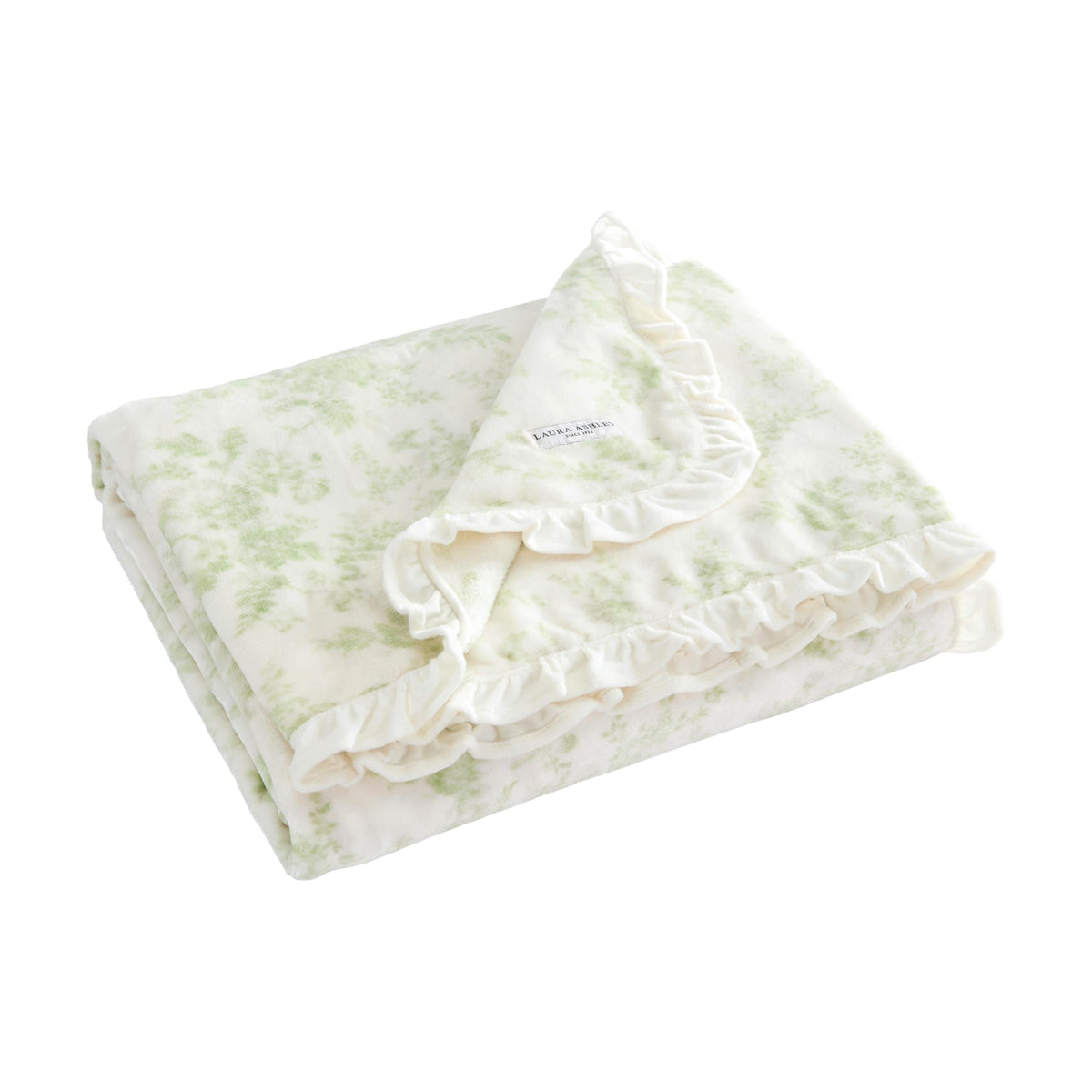 Laura Ashley Reversible Plush Throw, 50x70