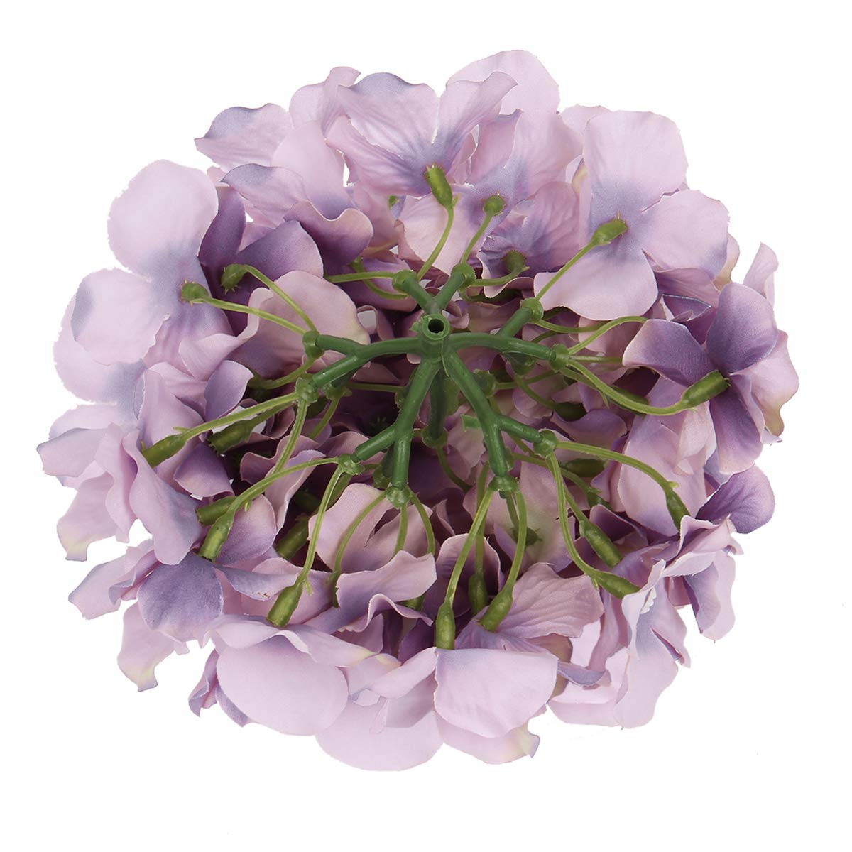 Silk Hydrangea Heads with Stems, Pack of 10