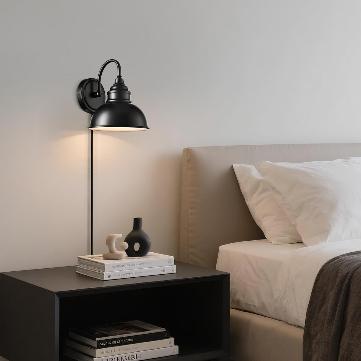 Blue Mini Gooseneck Wall Sconce