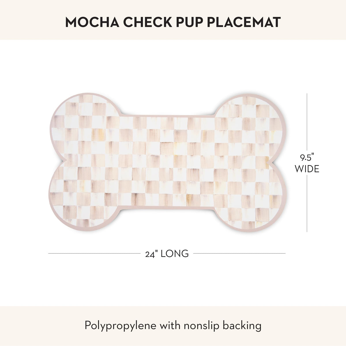 MacKenzie-Childs Pup Placemat, Royal Check