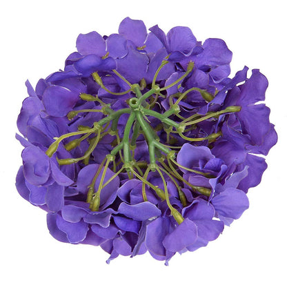 Silk Hydrangea Heads with Stems, Pack of 10