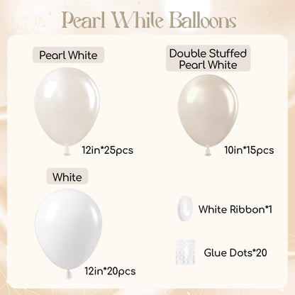 Blue and White Balloon Kit, 60 Pieces