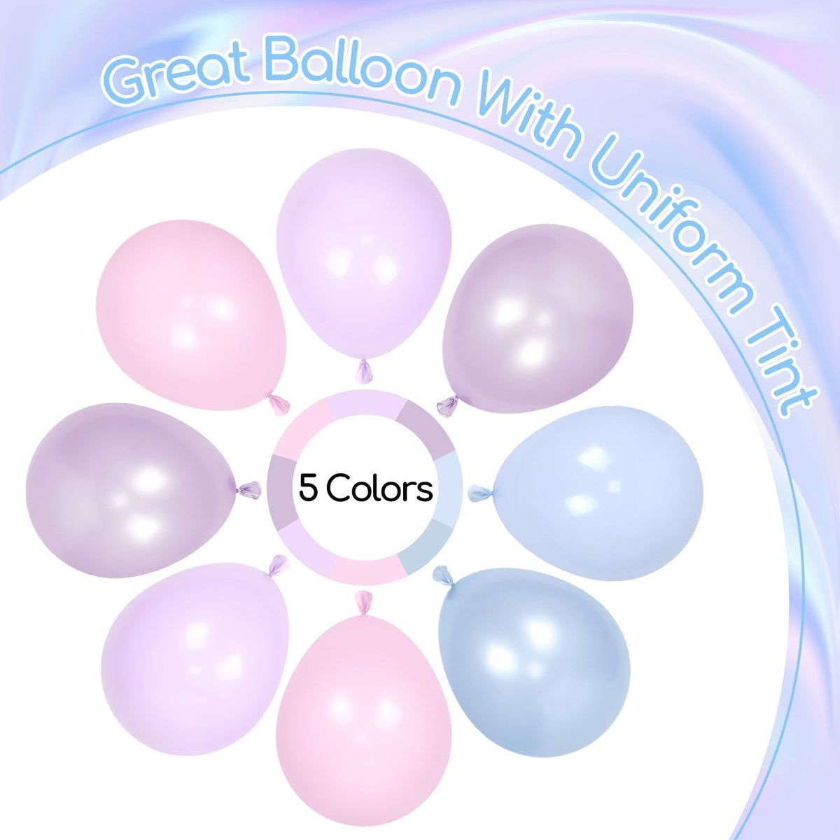 Blue and White Balloon Kit, 60 Pieces