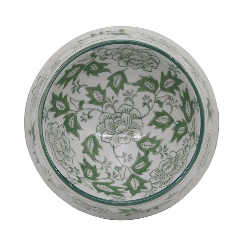 Hand-Painted Blue and White Ceramic Pet Bowl