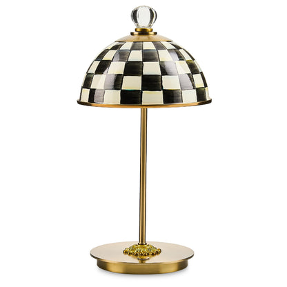 MacKenzie-Childs LED Dome Table Lamp, Sky Check