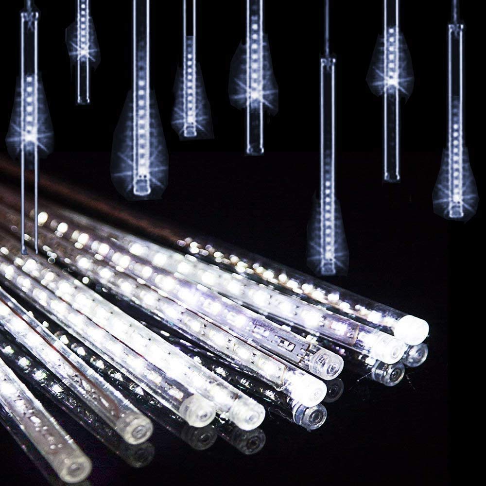 Blue Meteor Shower Christmas Lights, 8 Tubes