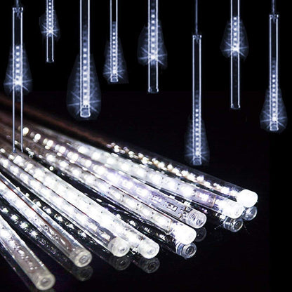 Blue Meteor Shower Christmas Lights, 8 Tubes