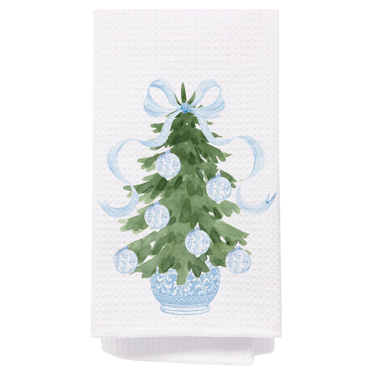 Chinoiserie Christmas Kitchen Hand Towels, 16x24 Inch
