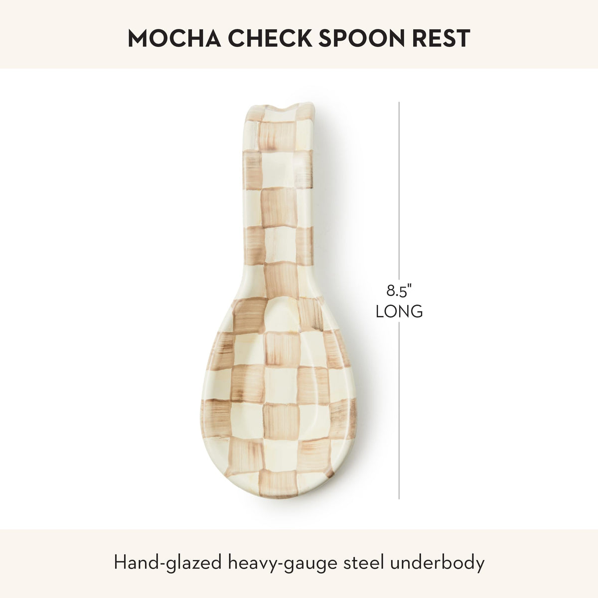 MacKenzie-Childs Enamel Spoon Rest, Royal Check