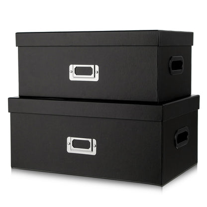 Blue and White Floral Nested Storage Boxes