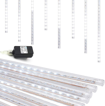 Blue Meteor Shower Christmas Lights, 8 Tubes