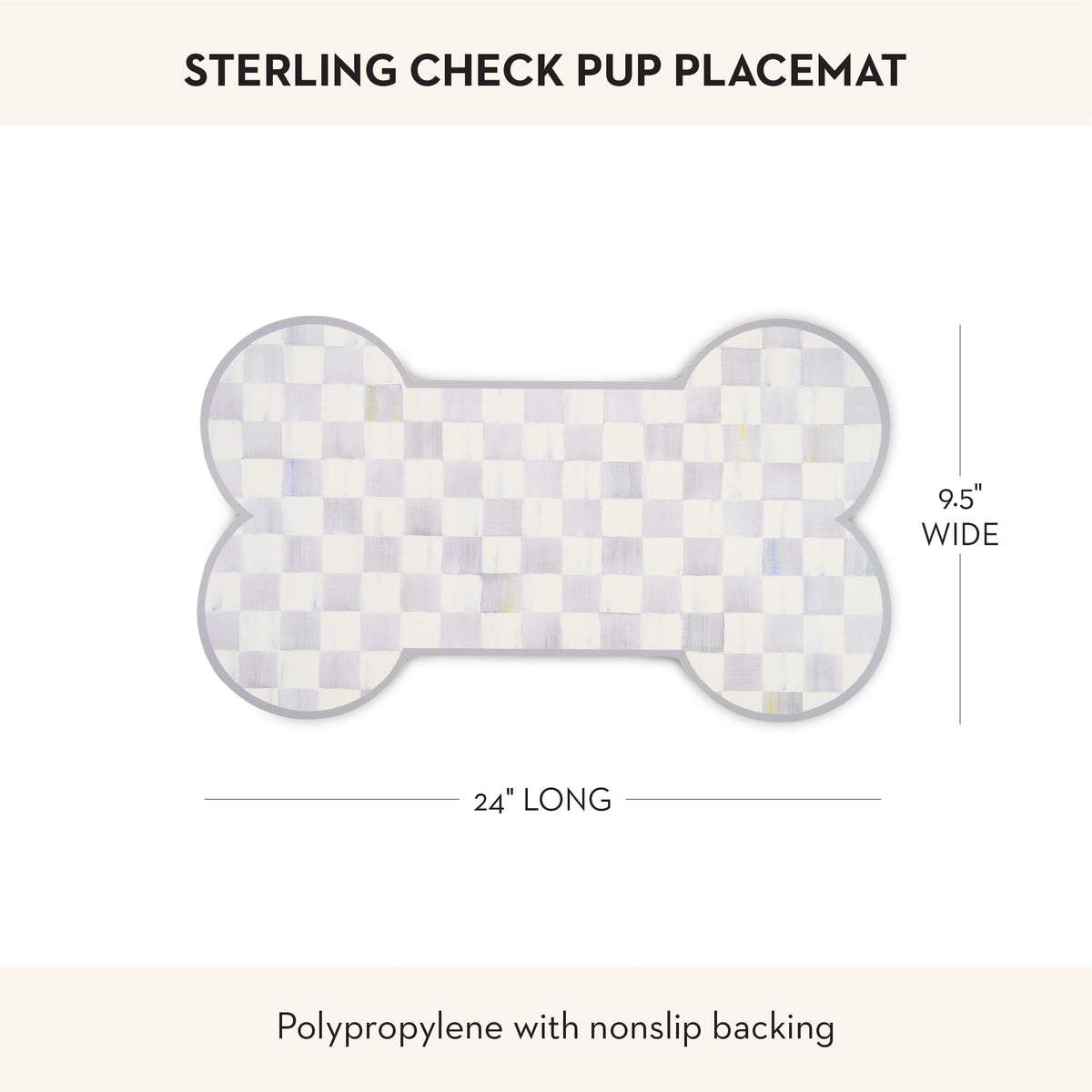 MacKenzie-Childs Pup Placemat, Royal Check