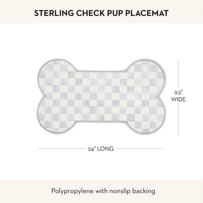 MacKenzie-Childs Pup Placemat, Royal Check