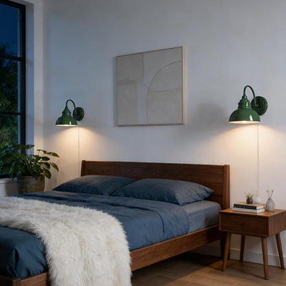 Blue Mini Gooseneck Wall Sconce