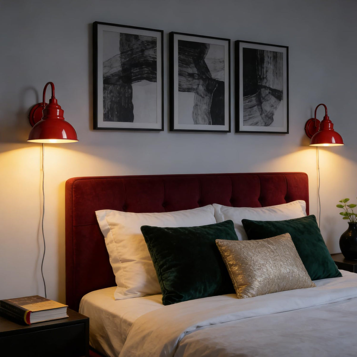 Blue Mini Gooseneck Wall Sconce