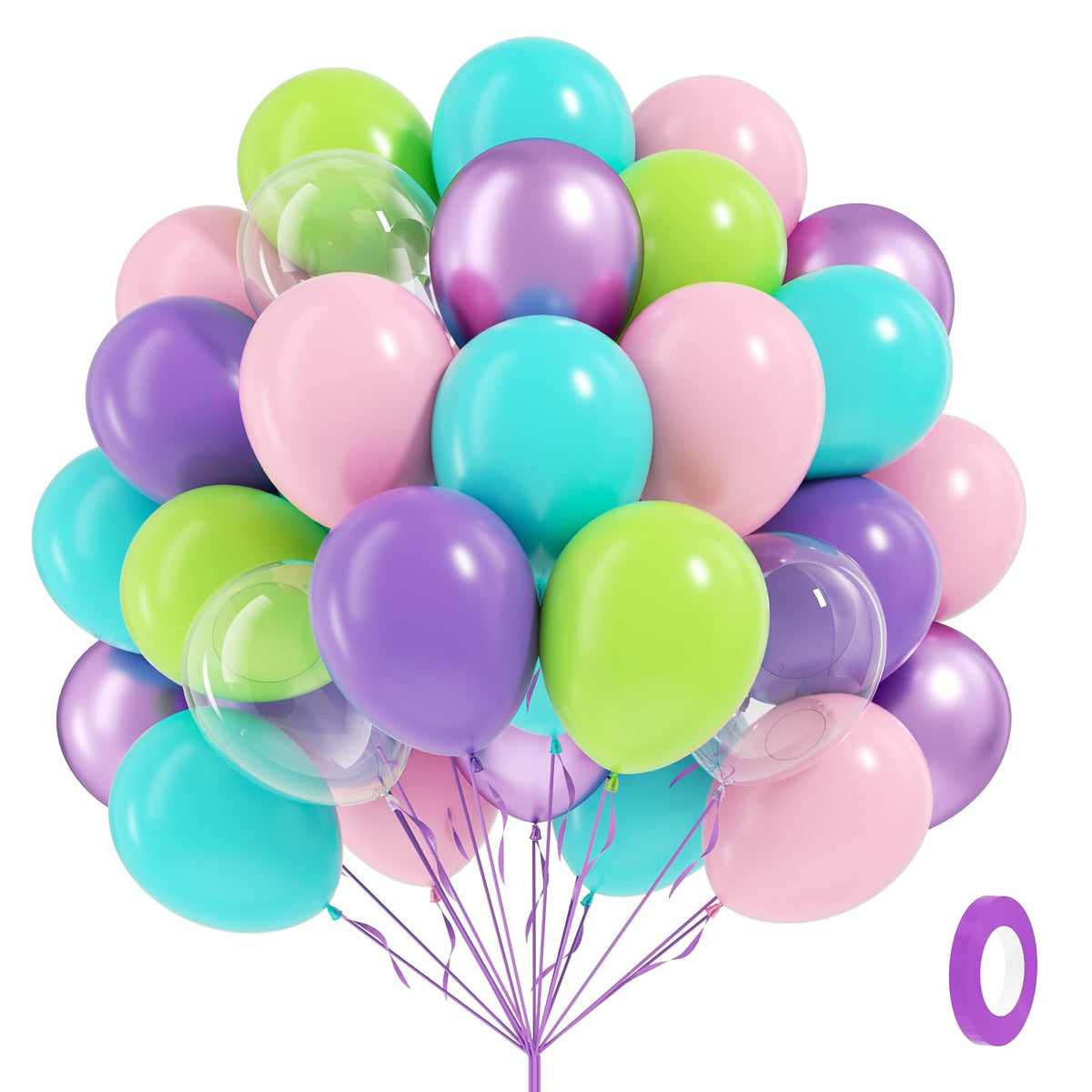 Blue and White Balloon Kit, 60 Pieces