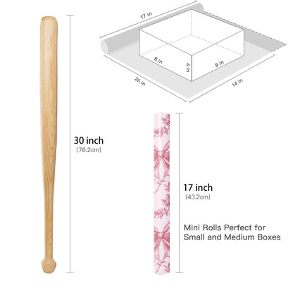 Reversible Toile Christmas Wrapping Paper