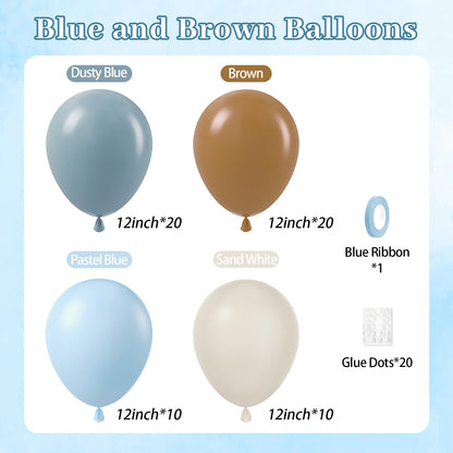 Blue and White Balloon Kit, 60 Pieces