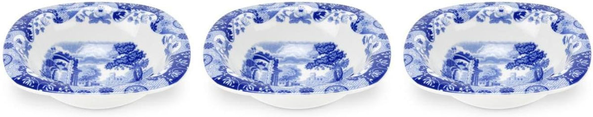 Spode Blue Italian Dip Bowls, 5 Inch, Set of 3