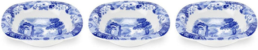 Spode Blue Italian Dip Bowls, 5 Inch, Set of 3