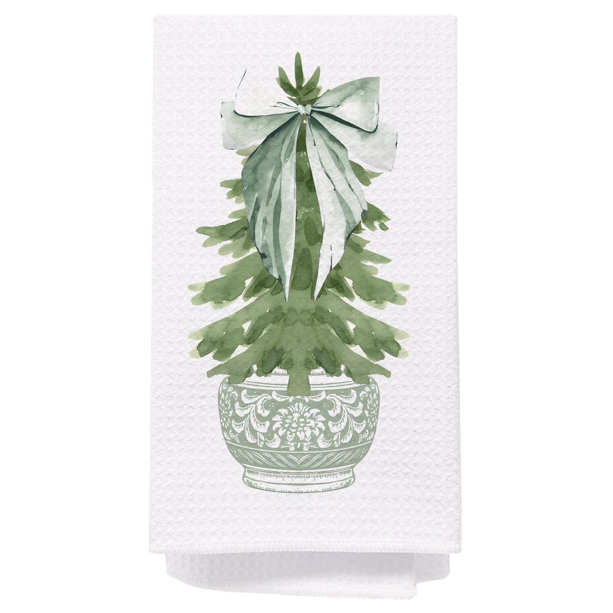 Chinoiserie Christmas Kitchen Hand Towels, 16x24 Inch