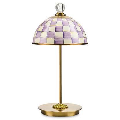 MacKenzie-Childs LED Dome Table Lamp, Sky Check