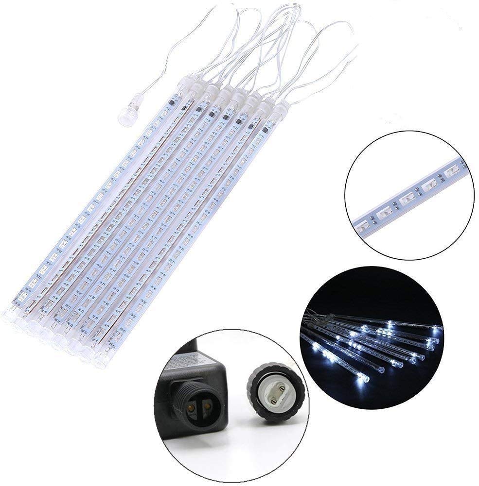 Blue Meteor Shower Christmas Lights, 8 Tubes