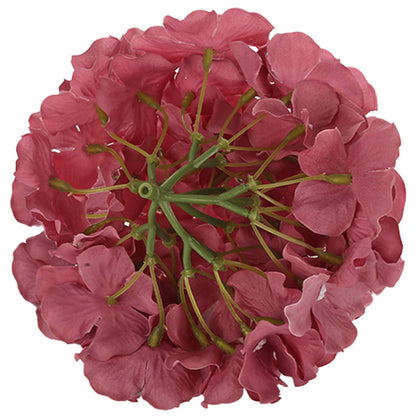 Silk Hydrangea Heads with Stems, Pack of 10