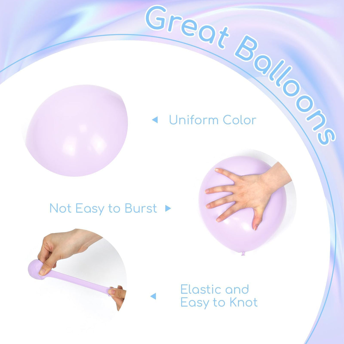 Blue and White Balloon Kit, 60 Pieces