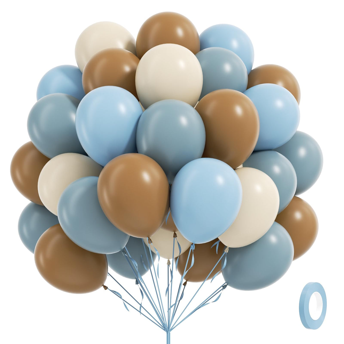 Blue and White Balloon Kit, 60 Pieces