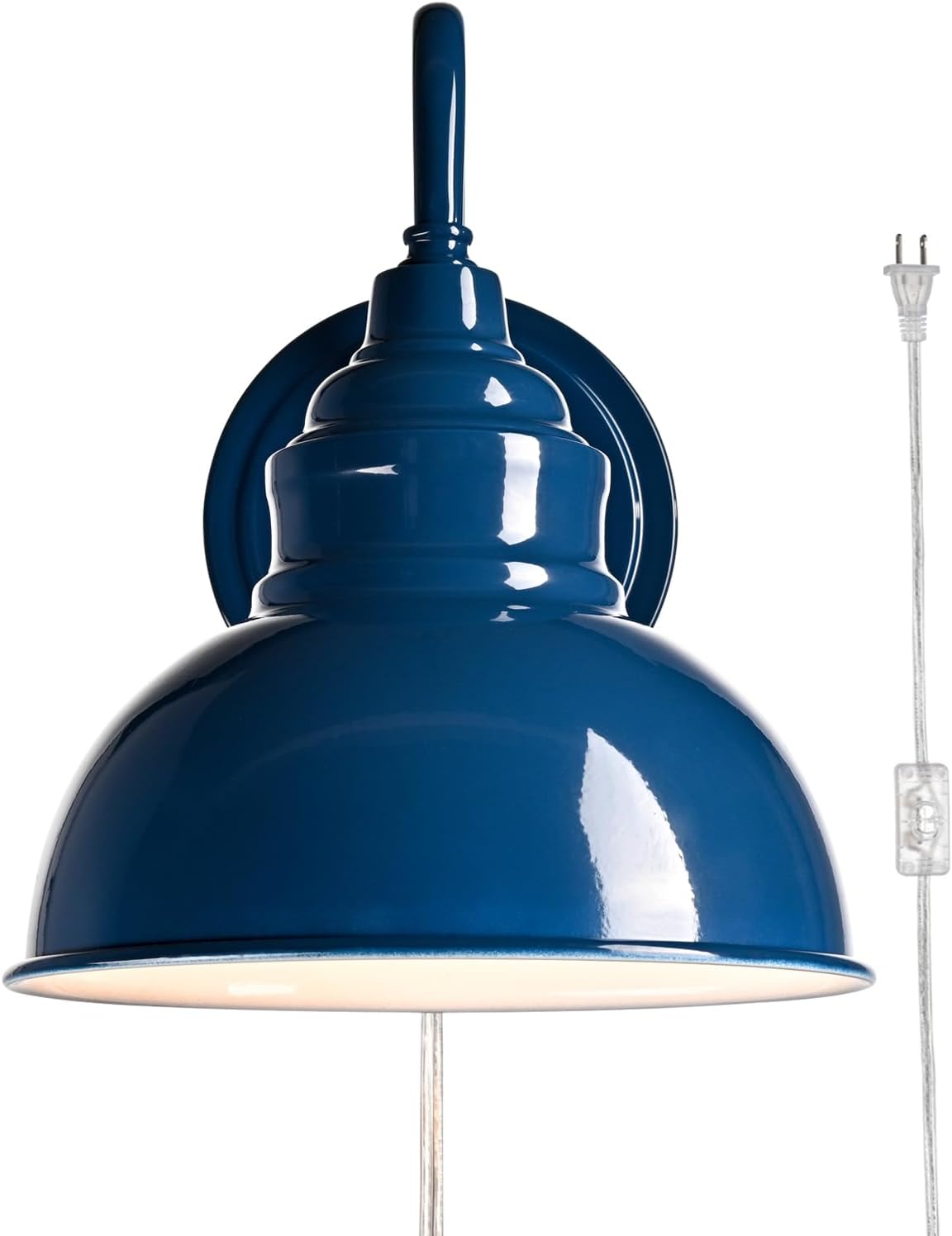 Blue Mini Gooseneck Wall Sconce