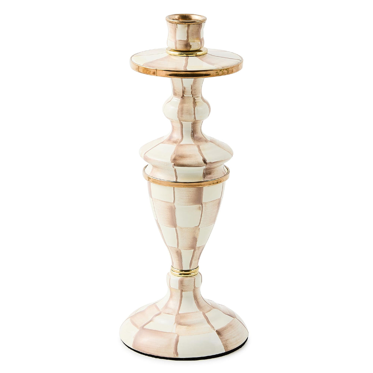 MacKenzie-Childs Sky Check Pillar Candlestick