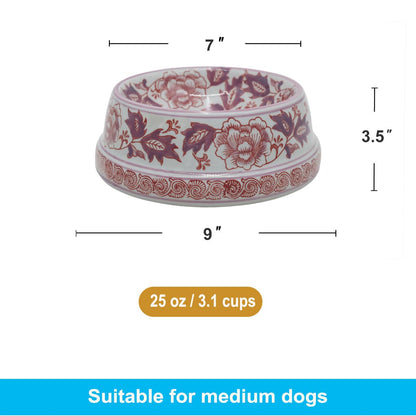 Hand-Painted Blue and White Ceramic Pet Bowl