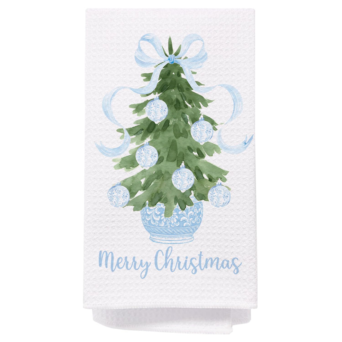 Chinoiserie Christmas Kitchen Hand Towels, 16x24 Inch