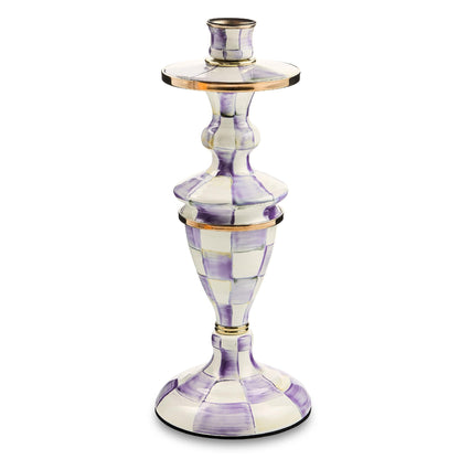 MacKenzie-Childs Sky Check Pillar Candlestick