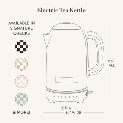 MacKenzie-Childs Electric Kettle, Royal Check