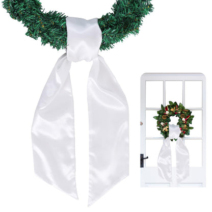 Royal Blue Satin Wreath Sash