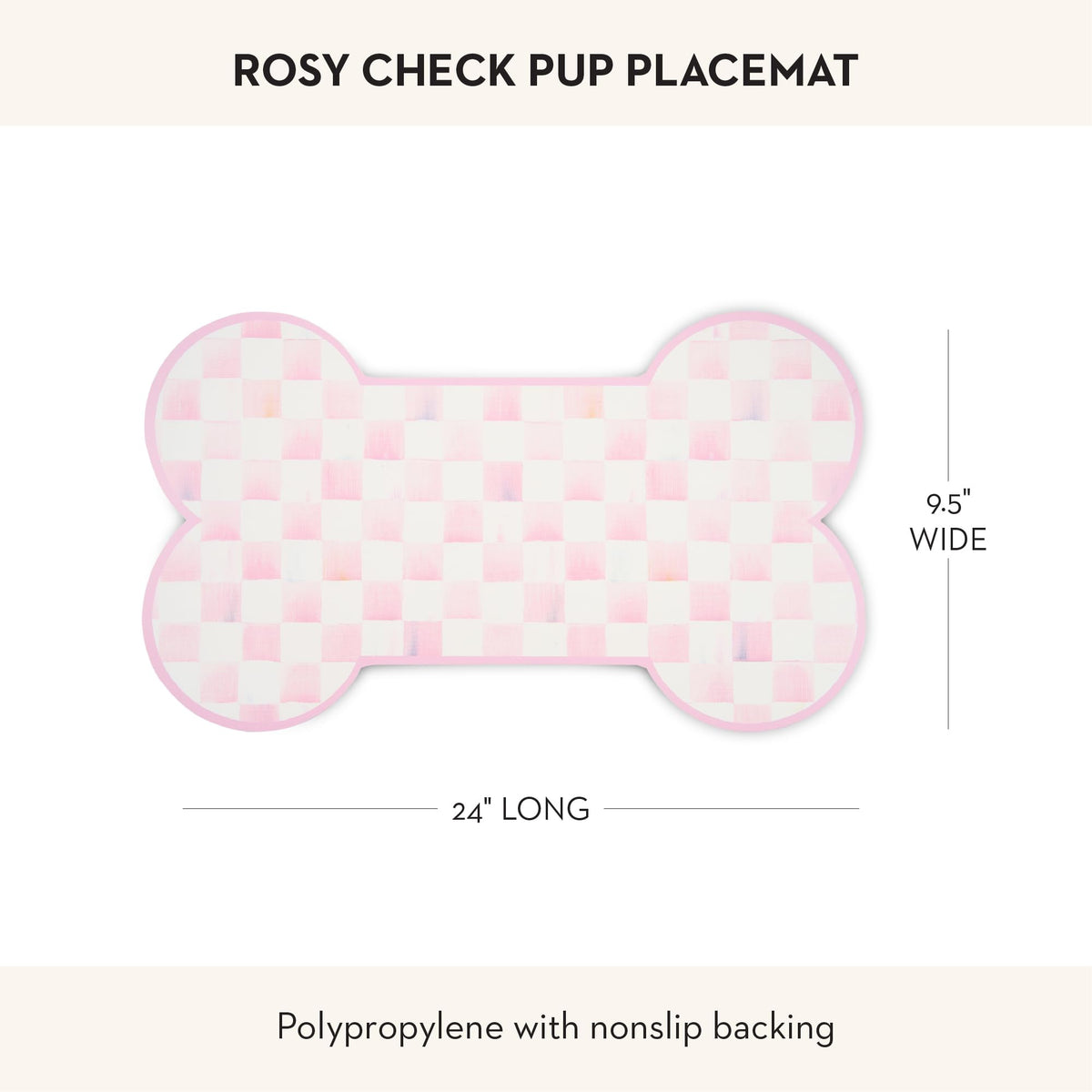 MacKenzie-Childs Pup Placemat, Royal Check