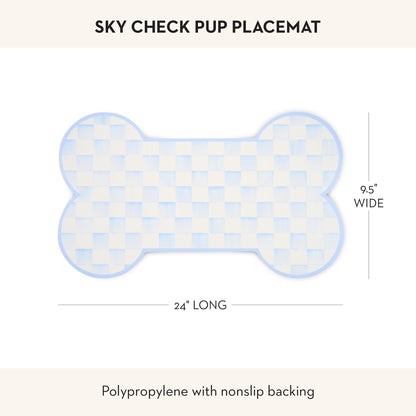 MacKenzie-Childs Pup Placemat, Royal Check